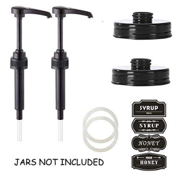 Mason Jar Honey Dispenser Pump Lid - Easy & Mess Free