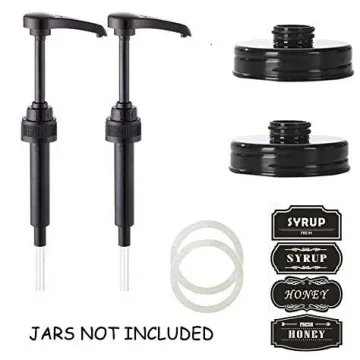 Mason Jar Honey Dispenser Pump Lid - Easy & Mess Free