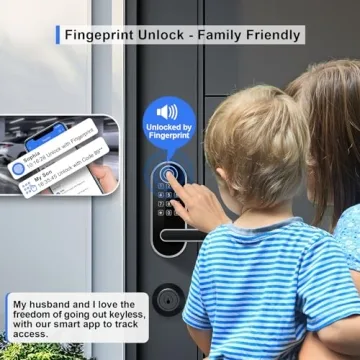 Keyless Entry Fingerprint Smart Lock for Home
