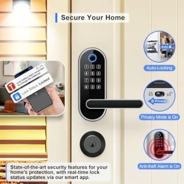 Keyless Entry Fingerprint Smart Lock for Home