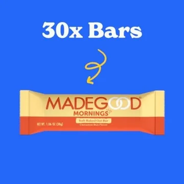 MadeGood Mornings Soft Baked Breakfast Bars, Cinnamon Bun 1.06 Oz