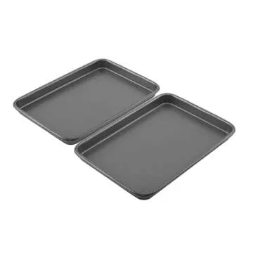 GoodCook Set of 2 Nonstick Mini Baking Sheets for Toaster Oven