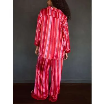 SOOKABEILA Women's Floral Silk Pajama Set - Chic Comfort