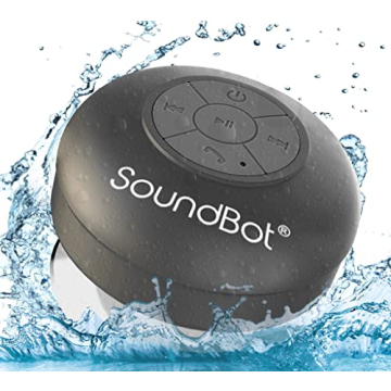 Soundbot SB510 HD Water Resistant Bluetooth Shower Speaker – 6hrs Playtime