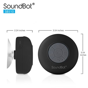 Water Resistant Bluetooth Shower Speaker SB510 – 6hrs Playtime