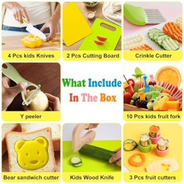23 PCS Kids Cooking Set for Safe Toddler Culinary Fun