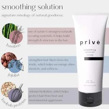 Prive Smoothing Solution (3 Fluid Ounces / 88 Milliliters) - Combat Frizz Creating a Sleek Finish for Straight, Defined and Soft Hair