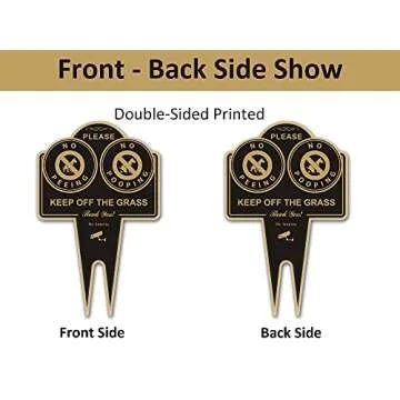 Amexiu No Pooping Dog Sign Beautifully Crafted & Durable