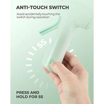 Hiipoo Cordless Hot Glue Gun Kit, Fast Preheating Glue Gun with 30 Pcs Glue Sticks, Smart Power-Off Hot Melt Glue Gun for DIY (Old Green))