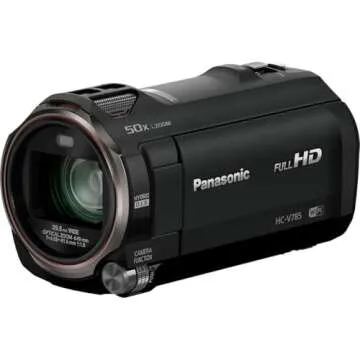 Panasonic Full HD Video Camera Camcorder, 20X Optical Zoom, 1/2.3 Inch BSI Sensor, HDR Capture, Wi-Fi Smartphone HC-V785 (Black)