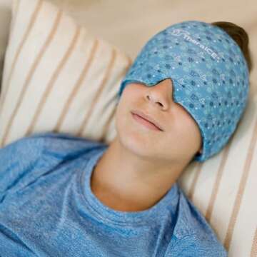 TheraICE Junior Migraine Relief Cooling Gel Cap - Headache Mask