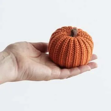 Small Pumpkins - Cozy Knit Home Decor, Bowl Fillers, Shelf Decor Accents, Fall Wedding Decor, Cozy H...
