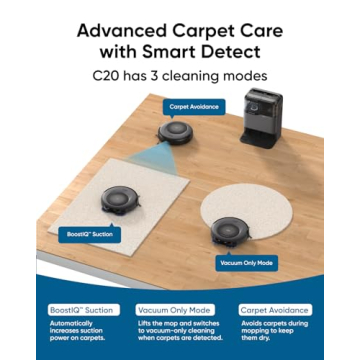eufy Omni C20 Robot Vacuum & Mop Combo Self-Emptying Ultra-Slim