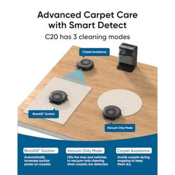 eufy Omni C20 Robot Vacuum & Mop Combo Self-Emptying Ultra-Slim