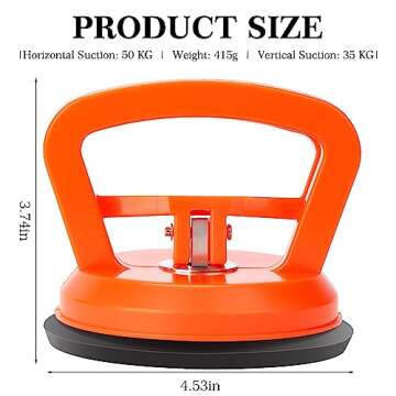 Dent Puller, 3 Pack Powerful Car Dent Puller, Car Dent Removal Kit Handle Lifter, Suction Cup Car De...