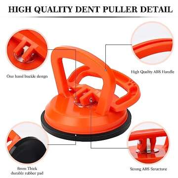 Dent Puller, 3 Pack Powerful Car Dent Puller, Car Dent Removal Kit Handle Lifter, Suction Cup Car Dent Remover Tool, Paintless Dent Repair Kit for Car Dent, Glass, Mirror, Tiles and Objects Moving