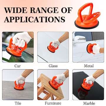 Dent Puller, 3 Pack Powerful Car Dent Puller, Car Dent Removal Kit Handle Lifter, Suction Cup Car Dent Remover Tool, Paintless Dent Repair Kit for Car Dent, Glass, Mirror, Tiles and Objects Moving