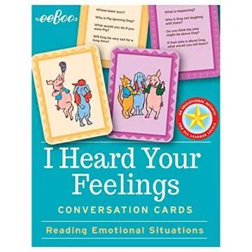 eeBoo: I Heard Your Feelings, Conversation Flash Cards, Reading Emotional Situations, Develop Social...