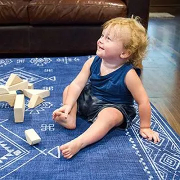 The Shwally PlayMat - Soft Baby Play Mat - Reversible Foam Floor Mat - Waterproof, Wipe-Clean, Durable, Non-Toxic and Hypoallergenic - Large (6.5' X 4.5')
