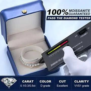 Elegant TUHE Moissanite Tennis Bracelet for Women