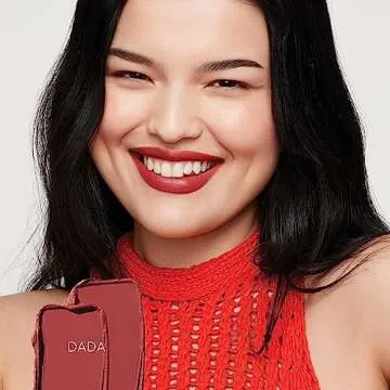 Saie Lip Blur Soft Matte Lipstick - Long Lasting Lipstick with Hydrating, Buildable Coverage - Enriched with Hyaluronic Acid + Softening Jojoba to Nourish Lips - Dada (0.07 oz)