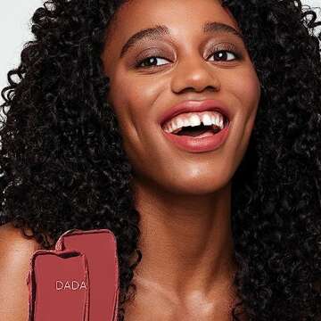 Saie Lip Blur Soft Matte Lipstick - Long Lasting Lipstick with Hydrating, Buildable Coverage - Enriched with Hyaluronic Acid + Softening Jojoba to Nourish Lips - Dada (0.07 oz)