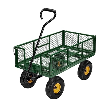VIVOHOME Heavy Duty Garden Cart 1100 lb Capacity