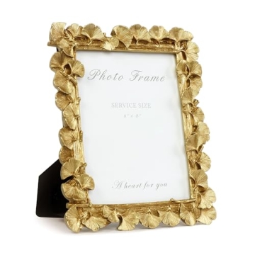 Vintage Gold VAN GOGH ART 6x8 Picture Frame - Hand-Crafted Resin with Glass Front