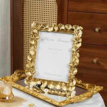 Vintage Gold VAN GOGH ART 6x8 Picture Frame Hand-Crafted Resin