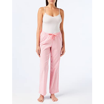 Amazon Essentials Women's Poplin Sleep Pant Light Pink Gingham