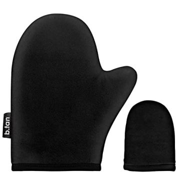 b.​tan Face + Body Self Tanning Mitt Kit | Face & Body Mitt Bundle - Streak-Free, Velvety Soft, Re...