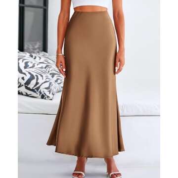 BTFBM Womens Summer Fall Skirt 2025 Silk Elegant High Waist Cocktail Party Wedding Mermaid Satin Max...