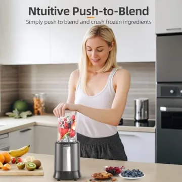 Lampick 1300W Personal Blender for Smoothies and Shakes
