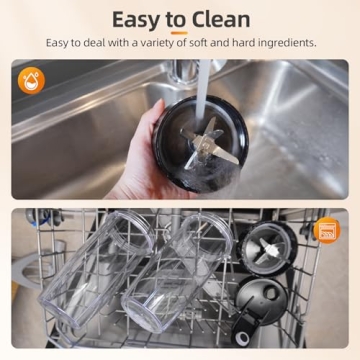 Lampick 1300W Personal Blender for Smoothies and Shakes