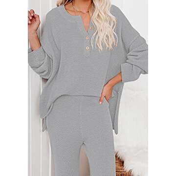 Pink Queen Women’s 2 Piece Knit Outfit Set for Stylish Comfort