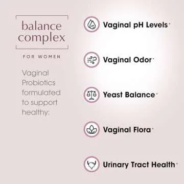 Balance Complex 17-in-1 Vaginal Health 100 Billion Probiotics for Women pH Balance with Cranberry & D-Mannose | Promote Urinary Tract Health for Vaginal Odor & Vaginal Flora, 60 Capsules
