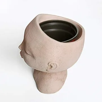 Unique YIKUSH Female Face Planter for Indoor Outdoor Use