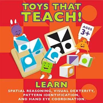 MindWare Q-bitz Jr. Game for Kids Age 3-8 | Fun Learning