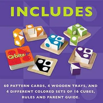 MindWare Q-bitz Jr. Game for Kids Age 3-8 | Fun Learning