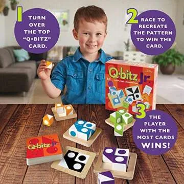 MindWare Q-bitz Jr. Game for Kids Age 3-8 | Fun Learning