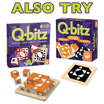 MindWare | Q-bitz Jr. | Miniature Game | Ages 5+ | 2-4 Players | 15 Minutes Playing Time