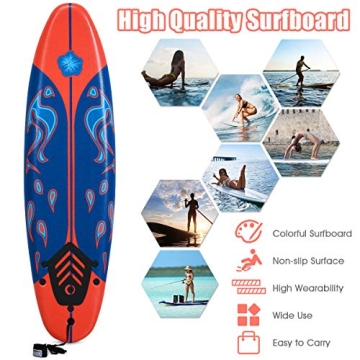 GYMAX 6FT Stand Up Paddle Board for All Ages