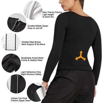 Sauna Sweat Suit for Women - Weight Loss & Shaping
