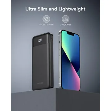 Portable Charger with Built-in Cables for All Devices