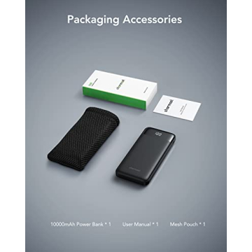 Portable Charger with Built-in Cables for All Devices