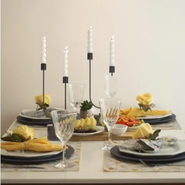 Elegant 2 Arm Marble Candle Holder for Home Decor