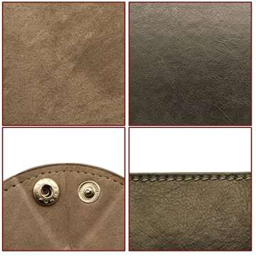 Socospace Valet Tray-leather and velvet,EDC Tray,Catchall Tray for Jewelry,Wallets,Watches,Key,Phones,Glasses, Perfect for Nightstand,Entryway Table,Desk,Key Tray,Home Decor（Grey）