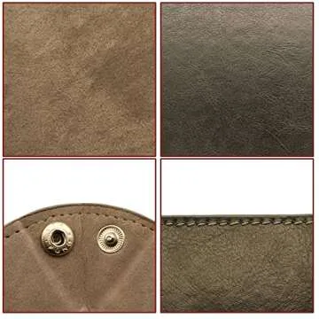 Socospace Valet Tray-leather and velvet,EDC Tray,Catchall Tray for Jewelry,Wallets,Watches,Key,Phones,Glasses, Perfect for Nightstand,Entryway Table,Desk,Key Tray,Home Decor（Grey）