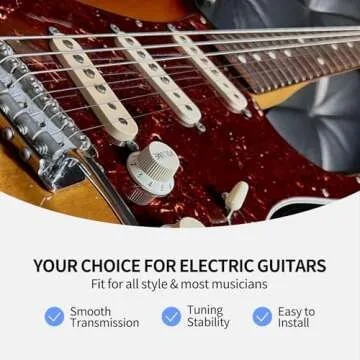 LEKATO Electric Guitar Strings Nickel Plated Steel Coated Electric Guitar Strings with Ball End 10 Set of 6 Hex Steel String(09-42)