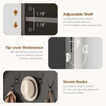 Soohow 70.9" Hall Tree with Bench for Entryway